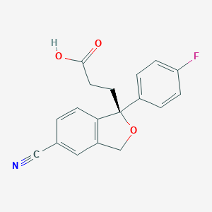 molecular formula C18H14FNO3 B131263 (S)-Didemethylamino Citalopram Carboxylic Acid CAS No. 766508-94-5