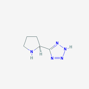 molecular formula C5H9N5 B1312630 (S)-5-(吡咯烷-2-基)-1H-四唑 CAS No. 33878-70-5