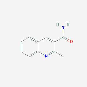 molecular formula C11H10N2O B13126335 2-Methylquinoline-3-carboxamide 