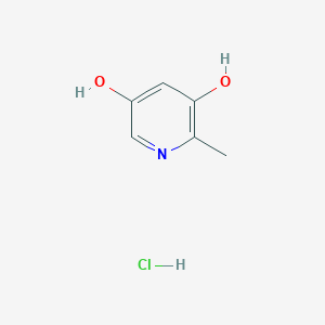 molecular formula C6H8ClNO2 B13126381 2-Methylpyridine-3,5-diolhydrochloride 