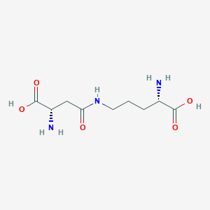 (2S)-2-amino-5-[[(3S)-3-amino-3-carboxypropanoyl]amino]pentanoic acid