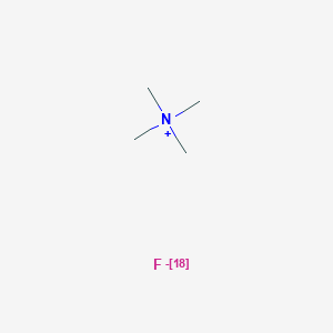 molecular formula C4H12FN B13126432 Tetramethylammoniumfluoride-18F 