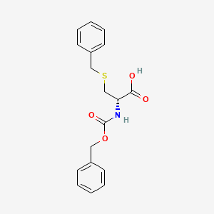 molecular formula C18H19NO4S B13126479 Cbz-(S)-benzyl-D-Cys 