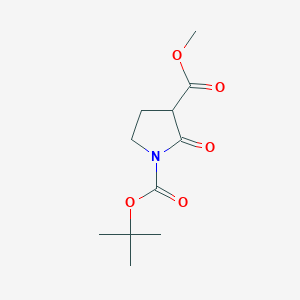 molecular formula C11H17NO5 B1312649 1-叔丁基-3-甲基-2-氧代吡咯烷-1,3-二羧酸酯 CAS No. 431079-79-7