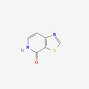 molecular formula C6H4N2OS B13126494 Thiazolo[5,4-c]pyridin-4(5H)-one 