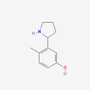 4-Methyl-3-(pyrrolidin-2-yl)phenol