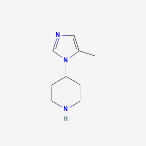 molecular formula C9H15N3 B13126547 4-(5-Methyl-1H-imidazol-1-YL)piperidine CAS No. 1269429-32-4