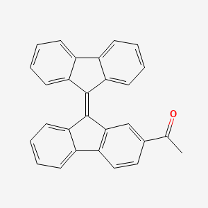 1-[9-(9H-Fluoren-9-ylidene)-9H-fluoren-2-yl]ethan-1-one