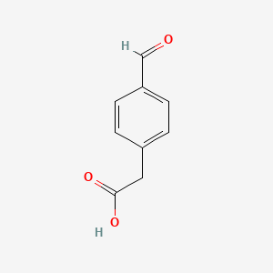 molecular formula C9H8O3 B1312657 2-(4-甲醛基苯基)乙酸 CAS No. 34841-47-9