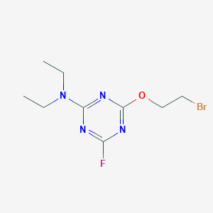 4-(2-Bromoethoxy)-N,N-diethyl-6-fluoro-1,3,5-triazin-2-amine