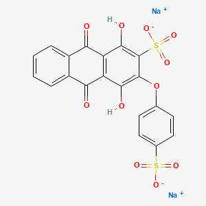 Disodium 9,10-dihydro-1,4-dihydroxy-9,10-dioxo-3-(4-sulphonatophenoxy)anthracene-2-sulphonate