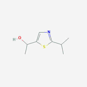 molecular formula C8H13NOS B13126639 1-(2-Isopropylthiazol-5-yl)ethanol 