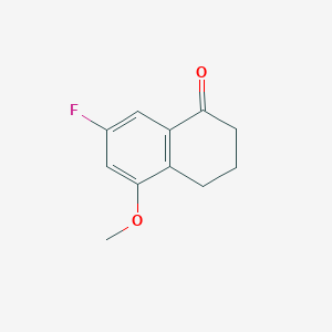 molecular formula C11H11FO2 B13126647 7-Fluoro-5-methoxy-3,4-dihydronaphthalen-1(2h)-one CAS No. 1092348-42-9