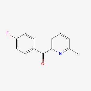 molecular formula C13H10FNO B1312666 2-(4-氟苯甲酰)-6-甲基吡啶 CAS No. 497854-88-3