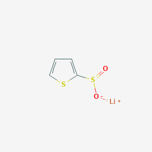 molecular formula C4H3LiO2S2 B13126672 Lithiumthiophene-2-sulfinate 