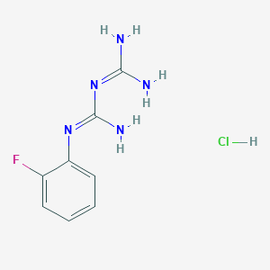 molecular formula C8H11ClFN5 B1312668 1-(2-氟苯基)双胍盐酸盐 CAS No. 66088-51-5