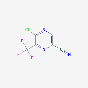 5-Chloro-6-(trifluoromethyl)pyrazine-2-carbonitrile