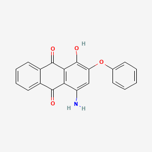 molecular formula C20H13NO4 B13126714 4-Amino-1-hydroxy-2-phenoxyanthraquinone CAS No. 93982-34-4