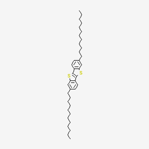 molecular formula C38H56S2 B13126716 2,7-Didodecyl[1]benzothieno[3,2-b][1]benzothiophene 