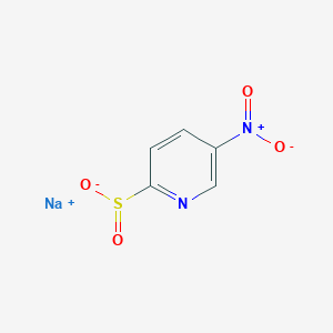 molecular formula C5H3N2NaO4S B13126717 Sodium 5-nitropyridine-2-sulfinate 