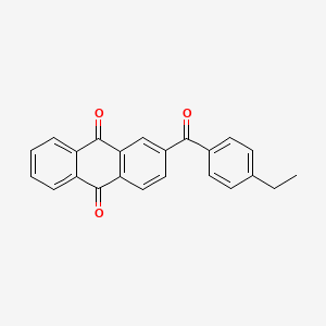 molecular formula C23H16O3 B13126738 2-(4-Ethylbenzoyl)anthracene-9,10-dione CAS No. 93614-19-8