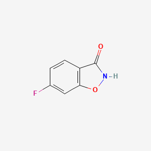 molecular formula C7H4FNO2 B1312674 6-氟苯并[d]异噁唑-3(2H)-酮 CAS No. 99822-24-9