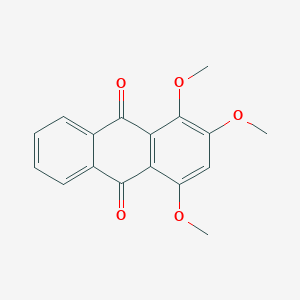 molecular formula C17H14O5 B13126743 1,2,4-Trimethoxyanthracene-9,10-dione CAS No. 62554-73-8