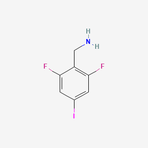 molecular formula C7H6F2IN B13126760 (2,6-Difluoro-4-iodophenyl)methanamine 