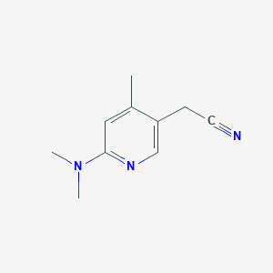 molecular formula C10H13N3 B1312677 2-(6-(Dimethylamino)-4-methylpyridin-3-yl)acetonitrile CAS No. 764651-70-9
