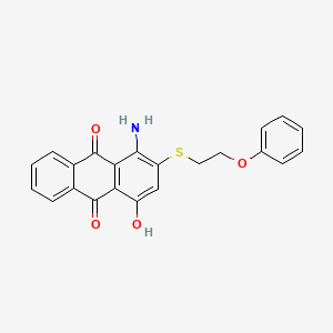 1-Amino-4-hydroxy-2-[(2-phenoxyethyl)sulfanyl]anthracene-9,10-dione