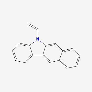 molecular formula C18H13N B13126791 5-Vinyl-5H-benzo[b]carbazole 