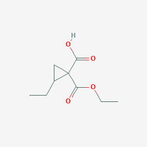 1-Ethoxycarbonyl-2-ethylcyclopropane-1-carboxylic acid