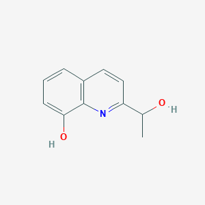 molecular formula C11H11NO2 B13126799 2-(1-Hydroxyethyl)quinolin-8-ol 