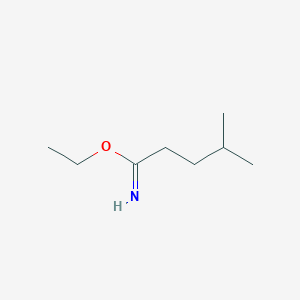 molecular formula C8H17NO B13126822 Ethyl4-methylpentanimidate 