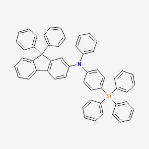 N,9,9-Triphenyl-N-(4-(triphenylsilyl)phenyl)-9H-fluoren-2-amine