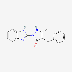 1-(1H-benzimidazol-2-yl)-4-benzyl-3-methyl-1H-pyrazol-5-ol