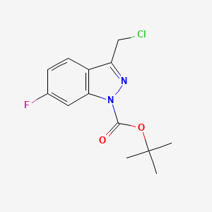 tert-Butyl 3-(chloromethyl)-6-fluoro-1H-indazole-1-carboxylate