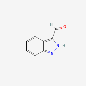 molecular formula C8H6N2O B1312694 1H-Indazole-3-Carbaldehyde CAS No. 5235-10-9