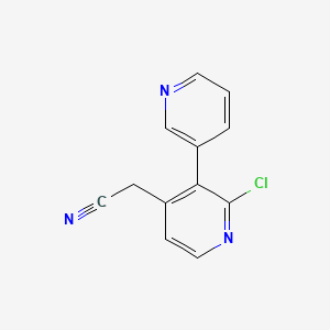 2-(2-Chloro-3-pyridin-3-ylpyridin-4-yl)acetonitrile