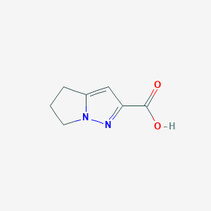 molecular formula C7H8N2O2 B1312695 5,6-二氢-4H-吡咯并[1,2-b]吡唑-2-羧酸 CAS No. 796729-03-8