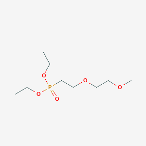 molecular formula C9H21O5P B13126952 1-(2-Diethoxyphosphorylethoxy)-2-methoxy-ethane 