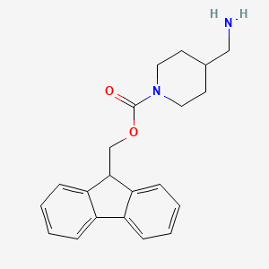 molecular formula C21H24N2O2 B13126962 (9H-Fluoren-9-yl)methyl 4-(aminomethyl)piperidine-1-carboxylate 