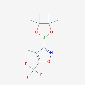 4-Methyl-3-(4,4,5,5-tetramethyl-1,3,2-dioxaborolan-2-yl)-5-(trifluoromethyl)isoxazole