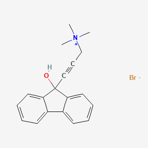 (3-(9-Hydroxyfluoren-9-yl)-2-propynyl)trimethylammonium bromide