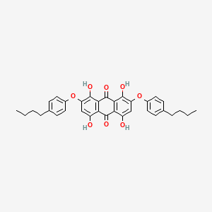 2,7-Bis(4-butylphenoxy)-1,4,5,8-tetrahydroxyanthracene-9,10-dione