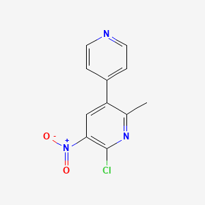 6-Chloro-2-methyl-5-nitro-3,4'-bipyridine