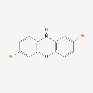 molecular formula C12H7Br2NO B13127110 2,7-dibromo-10H-phenoxazine 