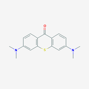 molecular formula C17H18N2OS B13127159 3,6-Bis(dimethylamino)-9H-thioxanthen-9-one CAS No. 7031-01-8