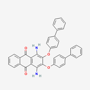 1,4-Diamino-2,3-bis[([1,1'-biphenyl]-4-yl)oxy]anthracene-9,10-dione