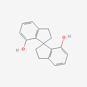 molecular formula C17H16O2 B1312721 2,2',3,3'-四氢-1,1'-螺[茚满]-7,7'-二醇 CAS No. 223259-63-0